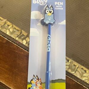 Disney Bluey Pen with Topper - Blue